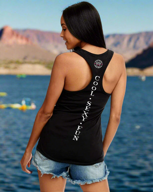 Corporate Logo Black Racerback Tank top
