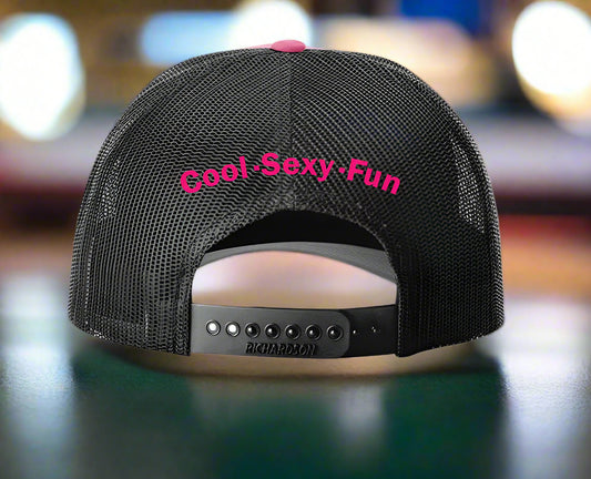Meow for Me Hot Pink/ Black Trucker Hat