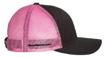 Corporate Outline Black_Neon Pink_Trucker Hat