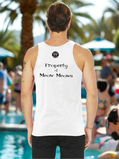 Meow For Me White Tank
