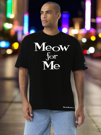 Meow For Me Black Heavyweight T-shirt