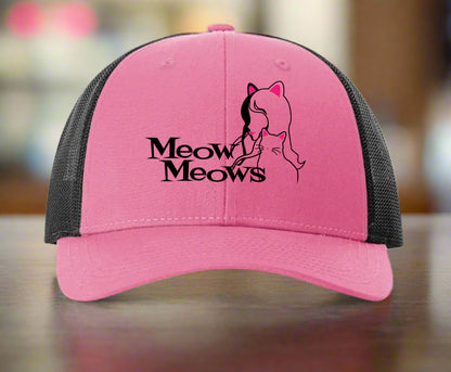 Corporate Outline Hot Pink/ Black Trucker Hat
