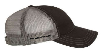 Meow Meows Black/ Charcoal Trucker Hat